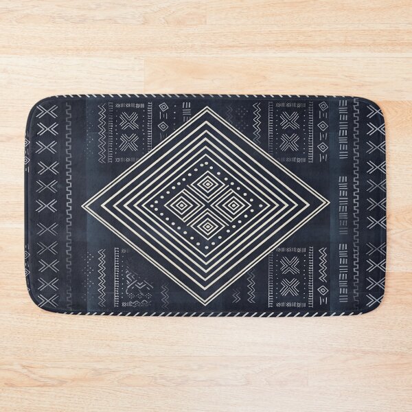 Item preview, Indigo Mudcloth Tribal Diamond Art Illustration designed and sold by arteresting-art.