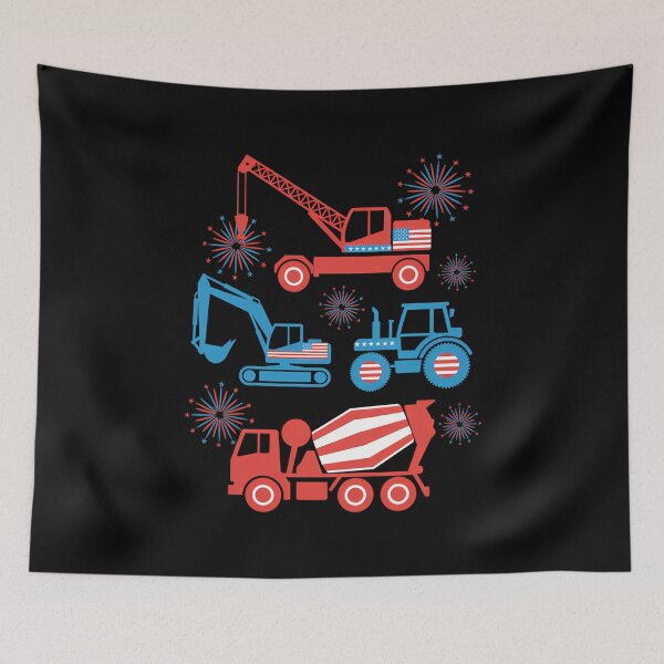 Item preview, 4th July Construction Trucks Vehicle designed and sold by skulmanlatucool.