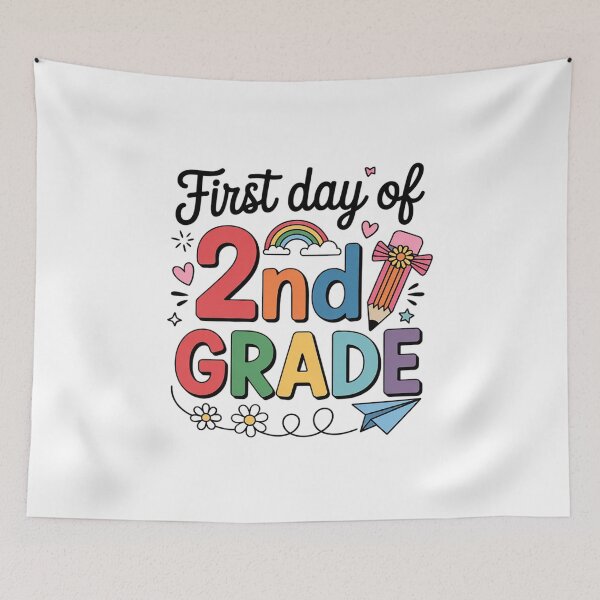 Item preview, First Day of Second Grade Back to School Teacher Girls designed and sold by grounabslaninal.