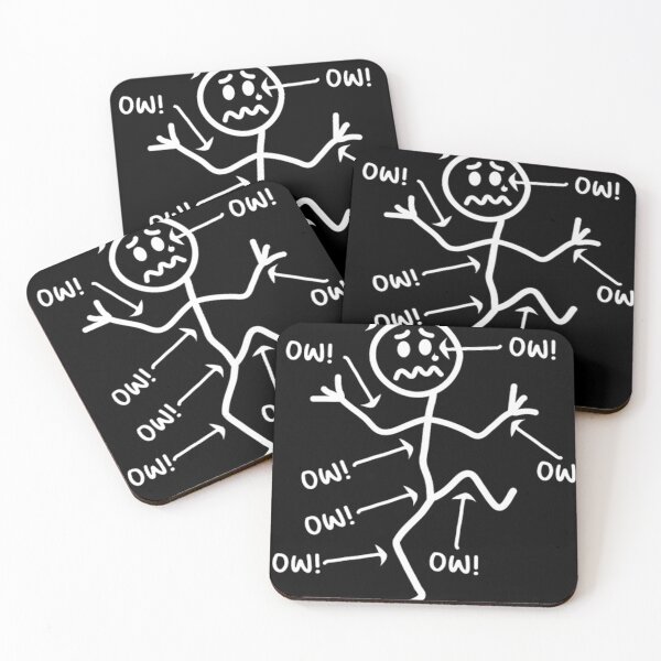 Item preview, Ow Ow Ow Stick Character Figure Chronic Pain designed and sold by TomatiLove.