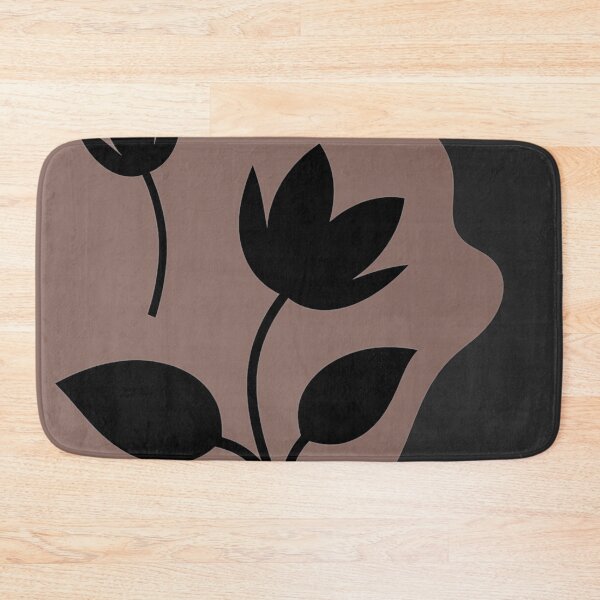 Item preview, Modern Earthy Brown Floral Silhouette designed and sold by joycrysstudio.
