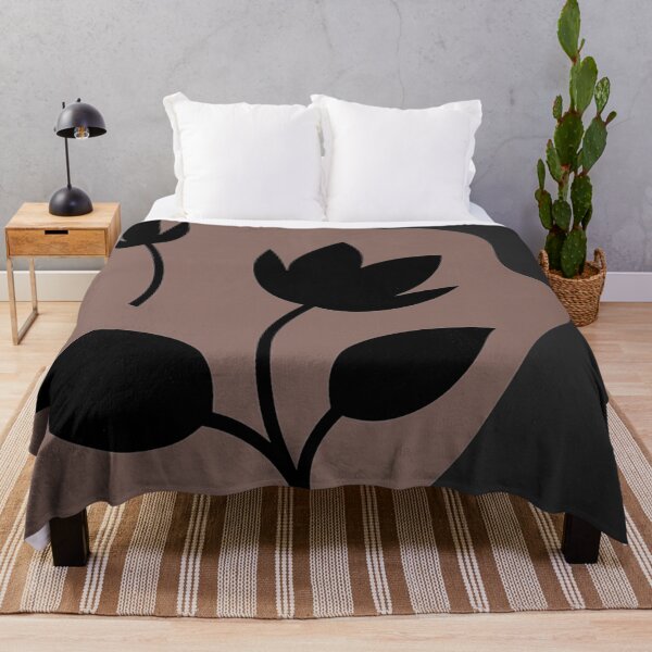Item preview, Modern Earthy Brown Floral Silhouette designed and sold by joycrysstudio.