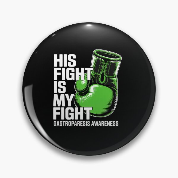 Item preview, His Fight Is My Fight Gastroparesis Awareness Green Ribbon designed and sold by grounabslaninal.