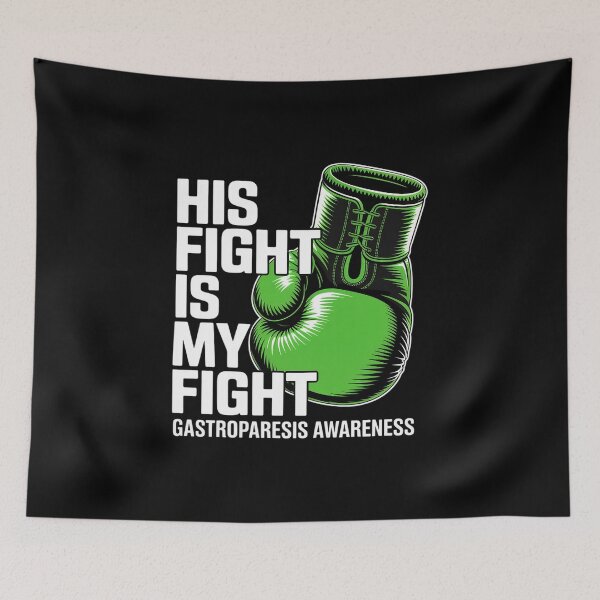 Item preview, His Fight Is My Fight Gastroparesis Awareness Green Ribbon designed and sold by grounabslaninal.
