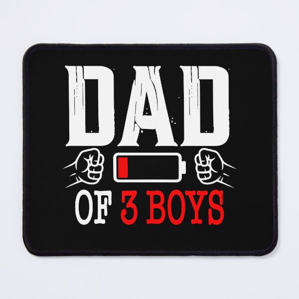 Item preview, Dad of 3 Boys Low Battery designed and sold by QuiteOrbit.