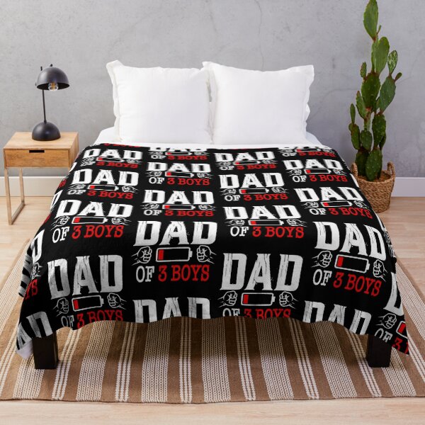 Item preview, Dad of 3 Boys Low Battery designed and sold by QuiteOrbit.