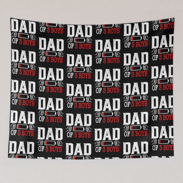 Item preview, Dad of 3 Boys Low Battery designed and sold by QuiteOrbit.