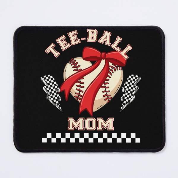 Item preview, Cute Tee Ball Mom Baseball Bow Shirt designed and sold by LashondaGreen89.