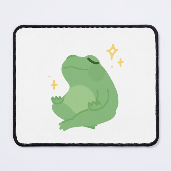 Item preview, Green Frog Meditating Funny Meme Pet designed and sold by dal-koz-ar.