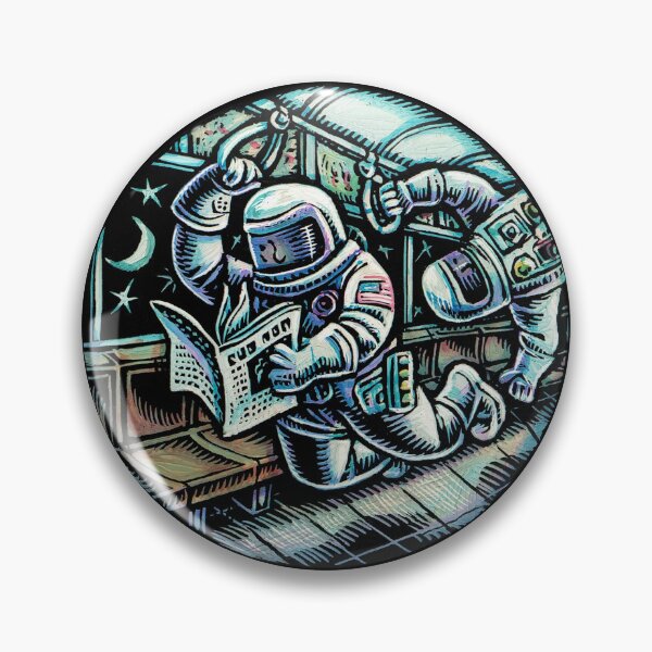 Item preview, Astronauts float in a zero gravity subway car designed and sold by LisaHaney.