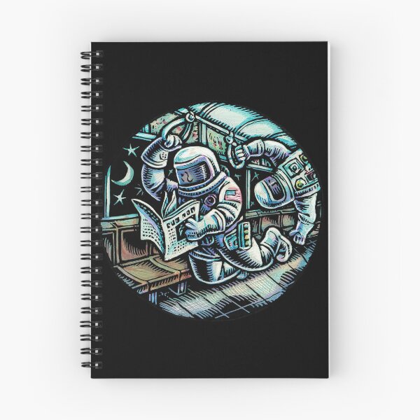 Item preview, Astronauts float in a zero gravity subway car designed and sold by LisaHaney.