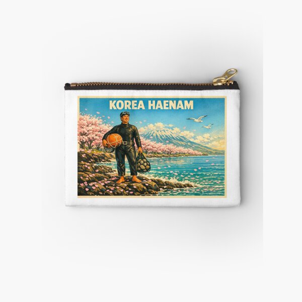 Item preview, KOREA HAENAM - Cherry Blossom Spring Dive Jeju Island Hallasan Retro Vintage Poster designed and sold by KOREA-HAENAM.