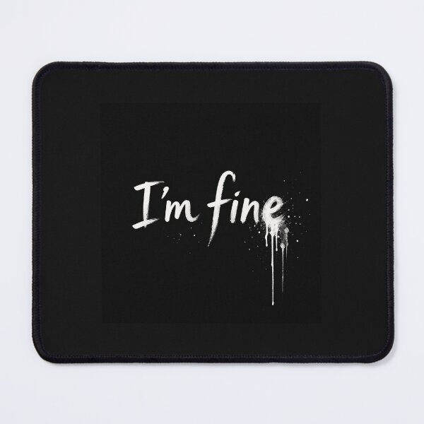 Item preview, I'm Fine – Dripping Ink Brush Lettering designed and sold by WaInkArt.