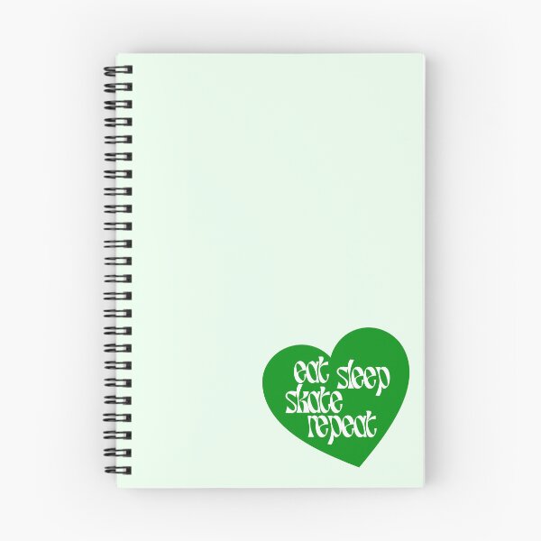 Item preview, eat sleep skate repeat heart (green) designed and sold by zsasstuff.
