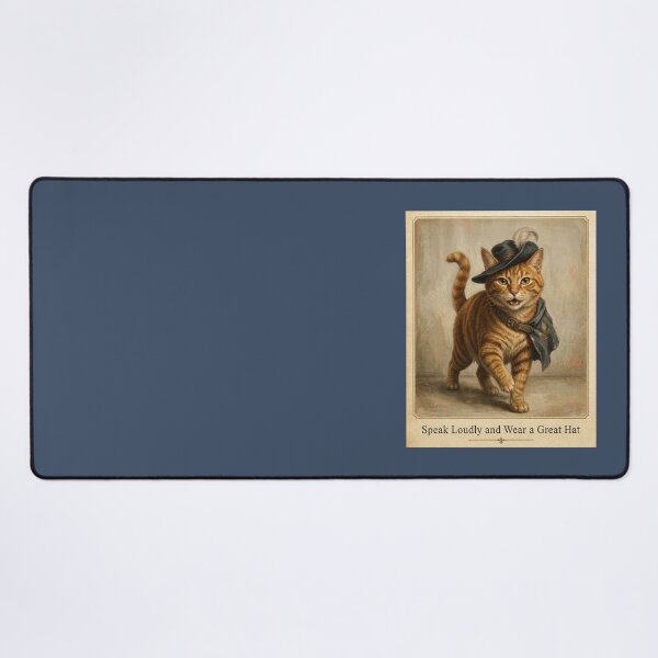 Item preview, Speak Loudly and Wear a Great Hat: Cat Musketeer Art designed and sold by fruitfuLIFEstudio.