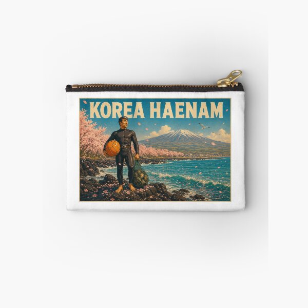 Item preview, KOREA HAENAM - Spring Cherry Blossom Season Jeju Island Retro Vintage Poster designed and sold by KOREA-HAENAM.
