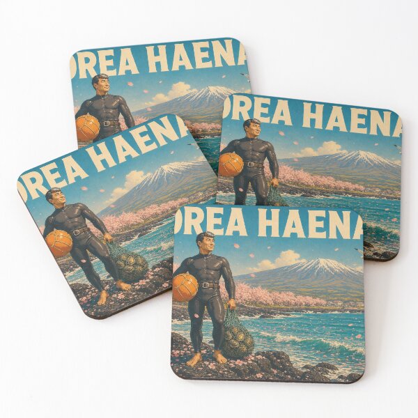 Item preview, KOREA HAENAM - Spring Cherry Blossom Season Jeju Island Retro Vintage Poster designed and sold by KOREA-HAENAM.