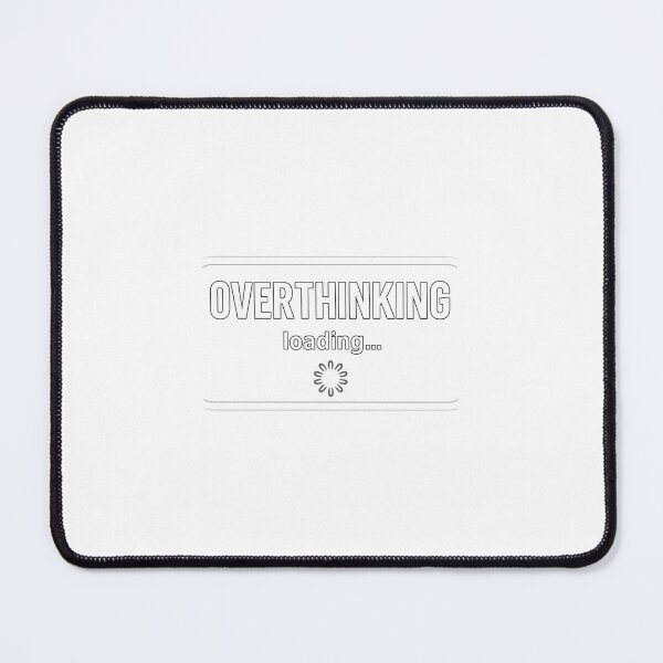 Item preview, Overthinking Loading Sticker – Funny Anxiety Meme Aesthetic Quote designed and sold by YoYo-Pro STUDIO.