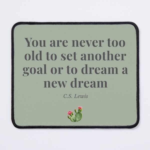 Item preview, You Are Never Too Old - Meaningful Aging Quote Minimalist Design designed and sold by AmoebaPress.