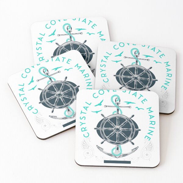Item preview, Crystal Cove State Marine Park Vintage Nautical Marine Life California designed and sold by CattlettArt.