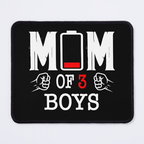 Item preview, Mom of 3 Boys Low Battery  designed and sold by QuiteOrbit.