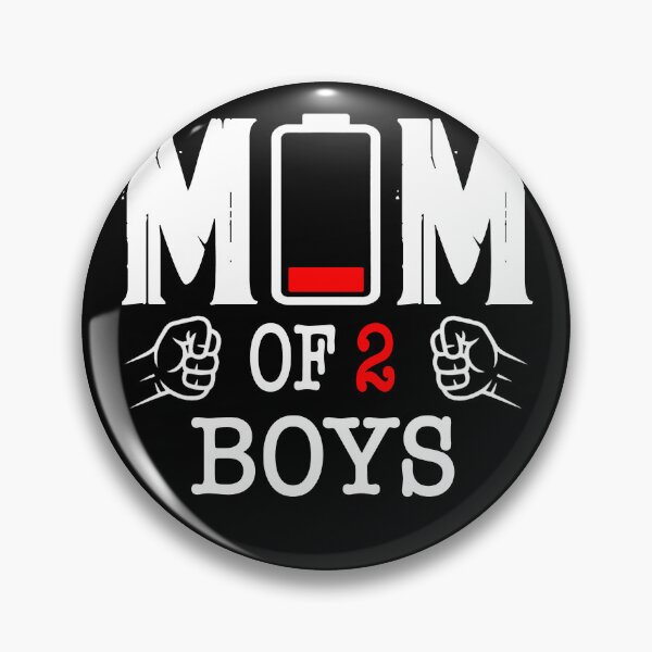 Item preview, Funny Mom of 2 Boys Tired mother designed and sold by QuiteOrbit.