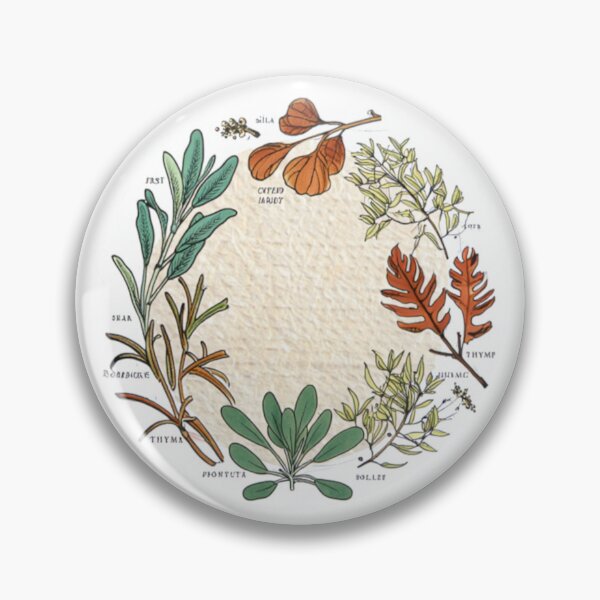 Item preview, Vintage Botanical Wild Herbs Illustration Earthy Cottagecore designed and sold by JIGUWORLD.