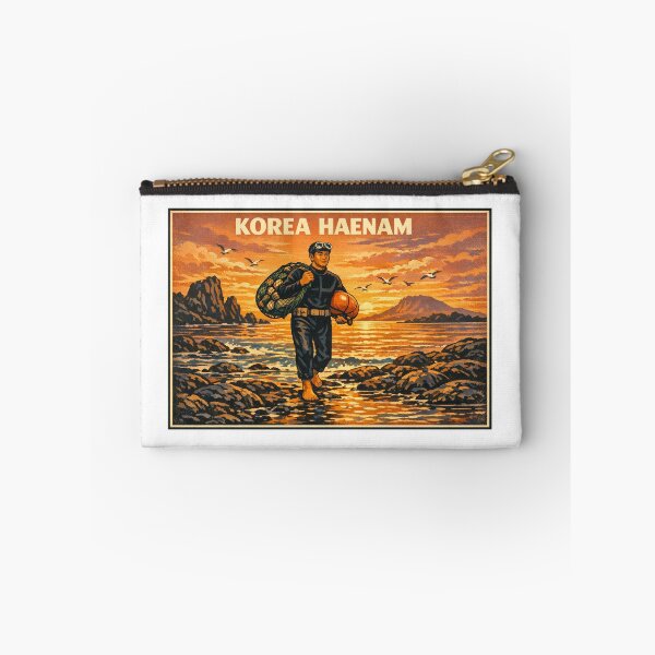 Item preview, KOREA HAENAM - Triumphant Return to Jeju Shore Golden Sunset Retro Vintage Poster designed and sold by KOREA-HAENAM.