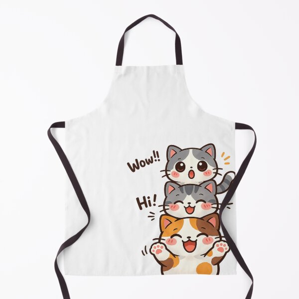 Item preview, Three Happy Cats Stack - Funny Kawaii Kitten Art designed and sold by Oddifys.