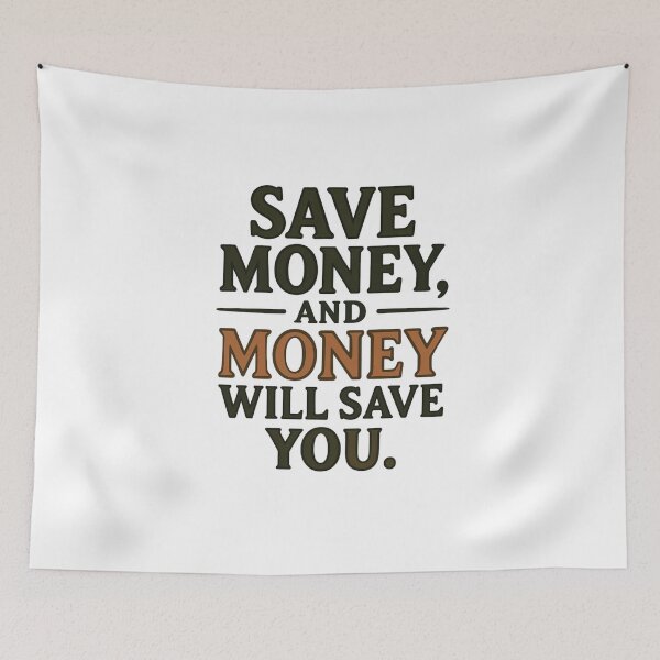 Item preview, Save money and money will save you designed and sold by LegendsOfLife37.
