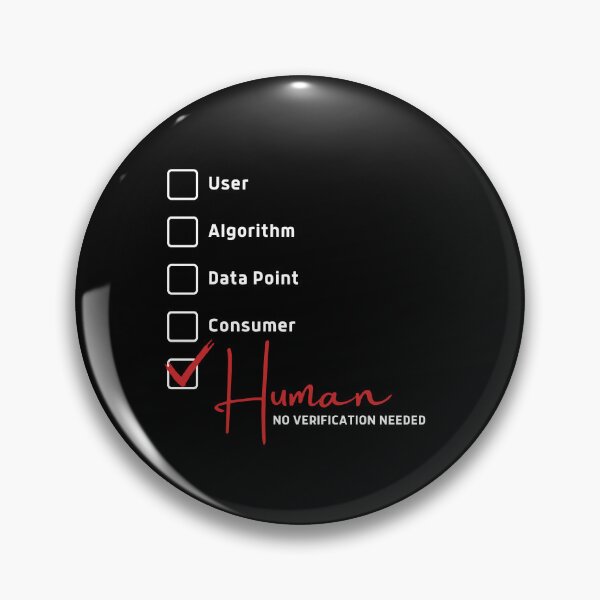 Item preview, Human No Verification Needed — Not A Data Point Statement Design designed and sold by DBOriginals.