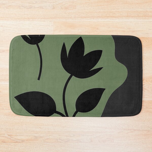 Item preview, Modern Sage Green Floral Silhouette designed and sold by joycrysstudio.