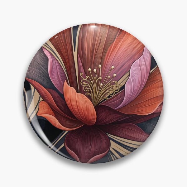 Item preview, Elegant Flowing Crimson Flower Poster designed and sold by STTrillionTEES.