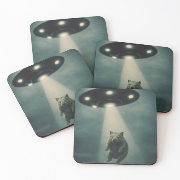 Item preview, Wombat sucked up by UFO designed and sold by CoolCrazyQuirky.