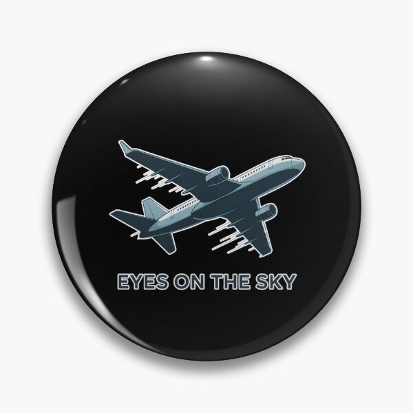 Item preview, Eyes On The Sky Minimal Airplane Aviation Aesthetic Design designed and sold by ImaginedSpace7.