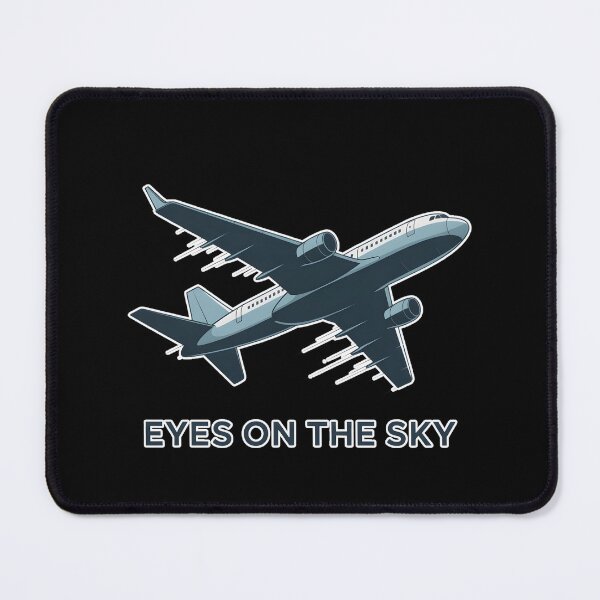 Item preview, Eyes On The Sky Minimal Airplane Aviation Aesthetic Design designed and sold by ImaginedSpace7.