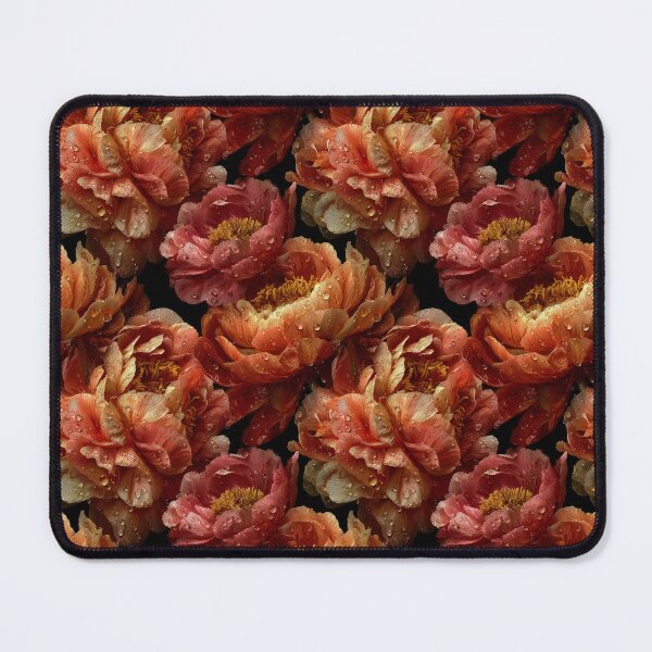 Item preview, Moody Terracotta Peonies with Water Droplets designed and sold by Prismatect.