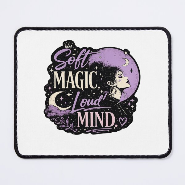 Item preview, Soft Magic Loud Mind Aesthetic Witchy Girl Design – Mystic Moon Art designed and sold by Artbysarmina.