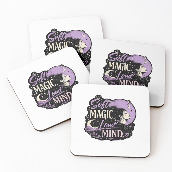 Item preview, Soft Magic Loud Mind Aesthetic Witchy Girl Design – Mystic Moon Art designed and sold by Artbysarmina.