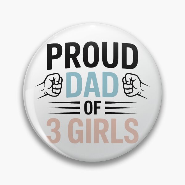 Item preview, Dad of 3 Girls Family Pride designed and sold by QuiteOrbit.