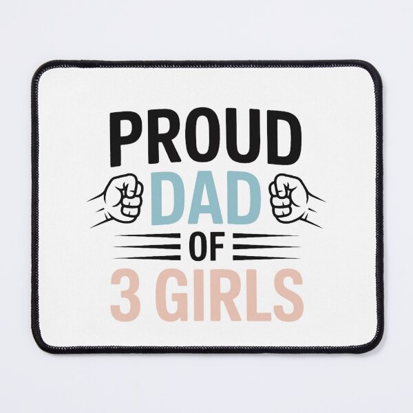 Item preview, Dad of 3 Girls Family Pride designed and sold by QuiteOrbit.