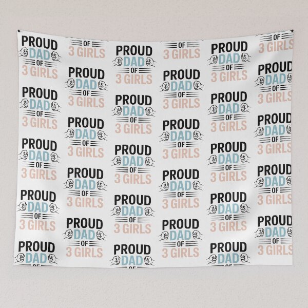 Item preview, Dad of 3 Girls Family Pride designed and sold by QuiteOrbit.