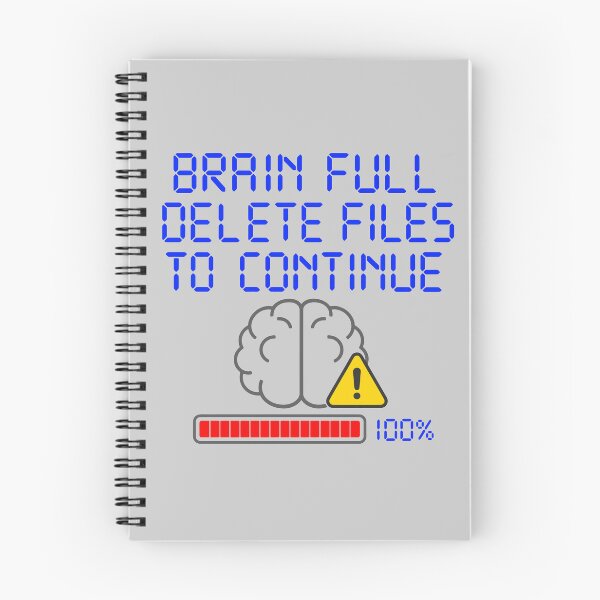 Item preview, Brain Full Delete To Continue designed and sold by xmoudx.