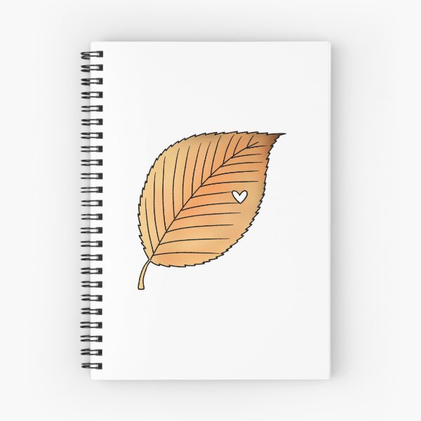 Item preview, Autumn Brown Leaf with Heart Shaped Cut Out designed and sold by ubborn.