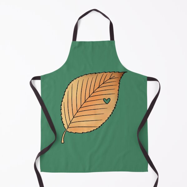 Item preview, Autumn Brown Leaf with Heart Shaped Cut Out designed and sold by ubborn.