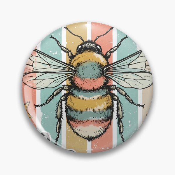 Item preview, Vintage Bee Kind Striped Summer Shirt, Bee Lovers Animals Summer vibes Brush Strokes, Mental Health Positivity Tee designed and sold by JDVNart.