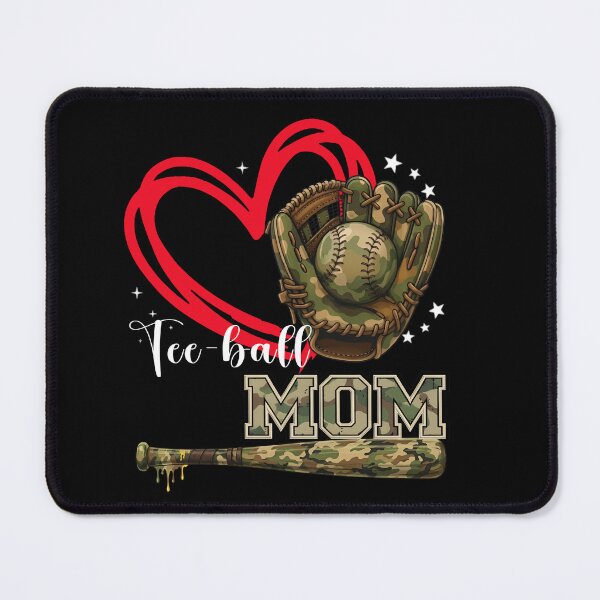 Item preview, Camo Tee Ball Heart Mom Baseball Shirt designed and sold by LashondaGreen89.