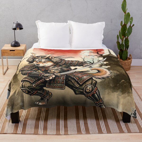 Item preview, Shiba Inu Samurai Warrior Art designed and sold by VibranPalette.
