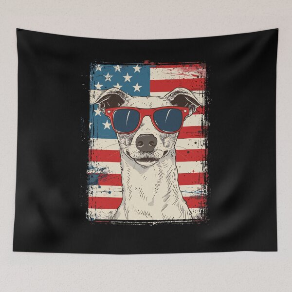 Item preview, Funny Whippet 4th July USA Flag America Mom Dad Kids designed and sold by rafaeltto.