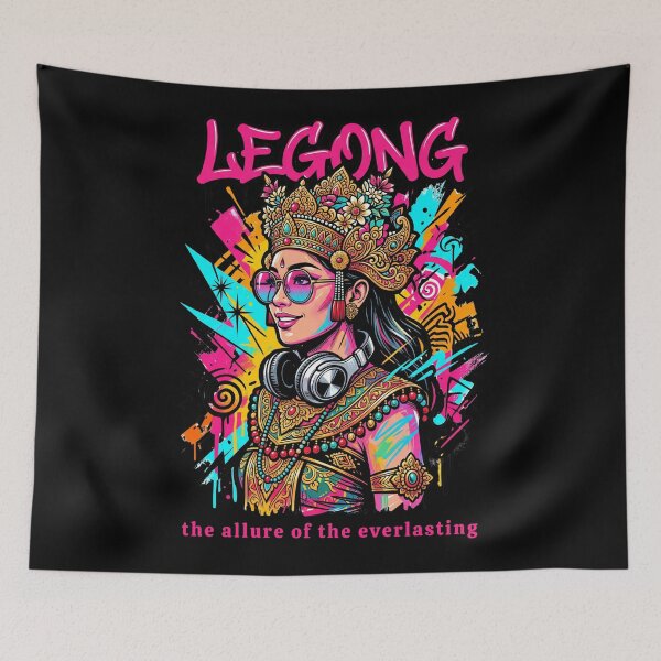 Item preview, Urban Legong Goddess DJ Streetwear designed and sold by Khanz4Design.